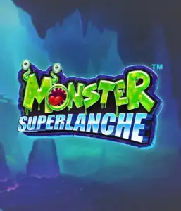 Dive into the eerie depths with Monster Superlanche slot by Pragmatic Play, featuring a vivid and playful monster logo before a shadowy cave background. This graphic portrays the adventure and mystery of a monster-themed game, ideal for fans of monster slots, offering a captivating gaming experience. 