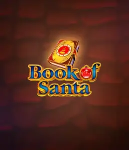 Immerse yourself in the joyous spirit with the Book of Santa game by Endorphina, showcasing an elegant golden book emblazoned with Santa's iconic image. This image captures the charm and joy of Christmas, set against a cozy red background. Great for those who love Christmas-themed slots, promising a charming gaming experience. 